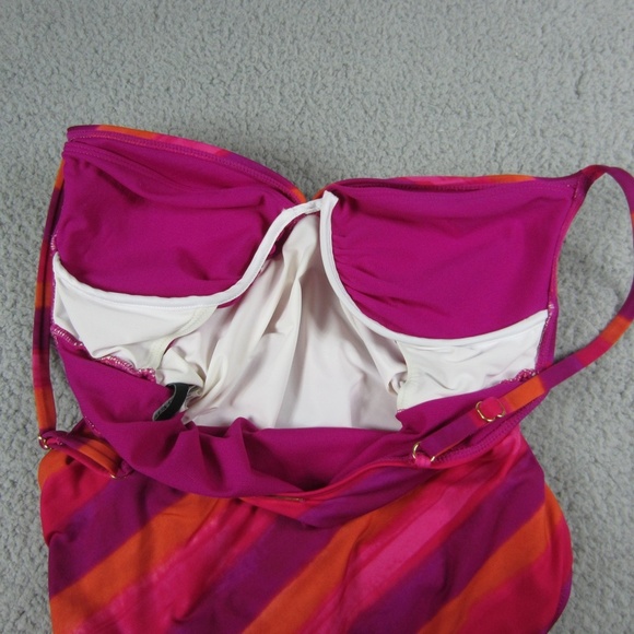 Lauren Ralph Lauren Swimsuit Womens 10 One piece  stretchy Beach colorful *Read* - Picture 10 of 15